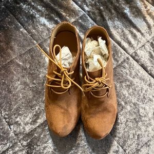 Charlotte Russe Pavla cognac suede, wmns 8